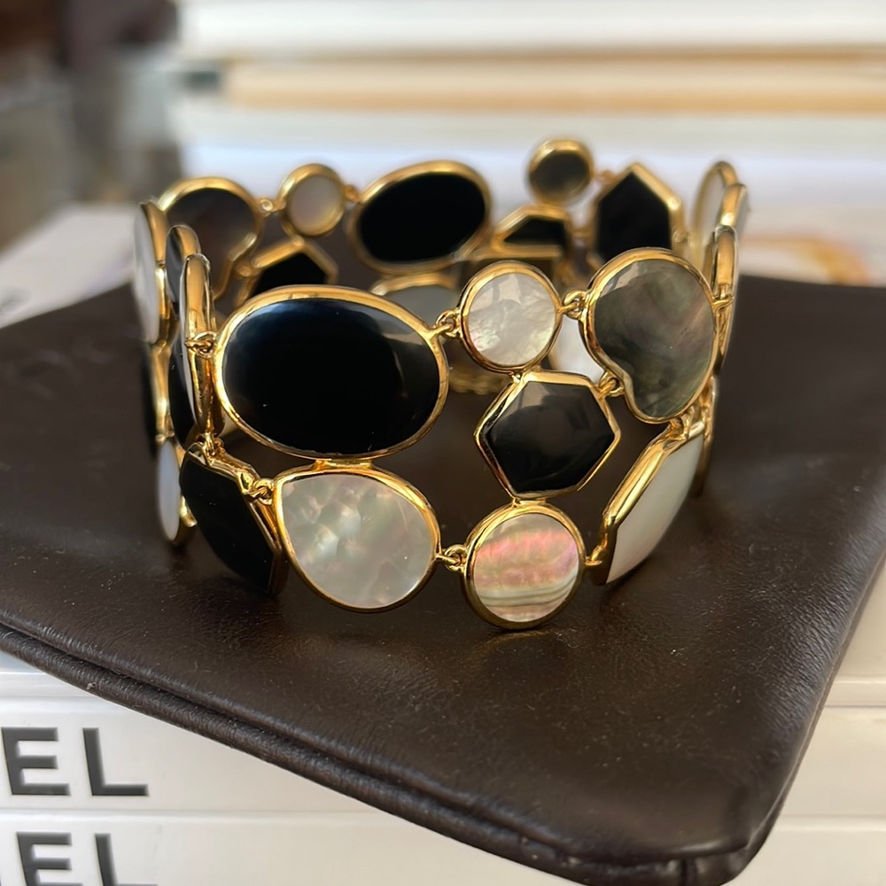 ❌SOLD❌Ippolita 18k YG Mother of Pearl Link Bracelet - Picture 1 of 8